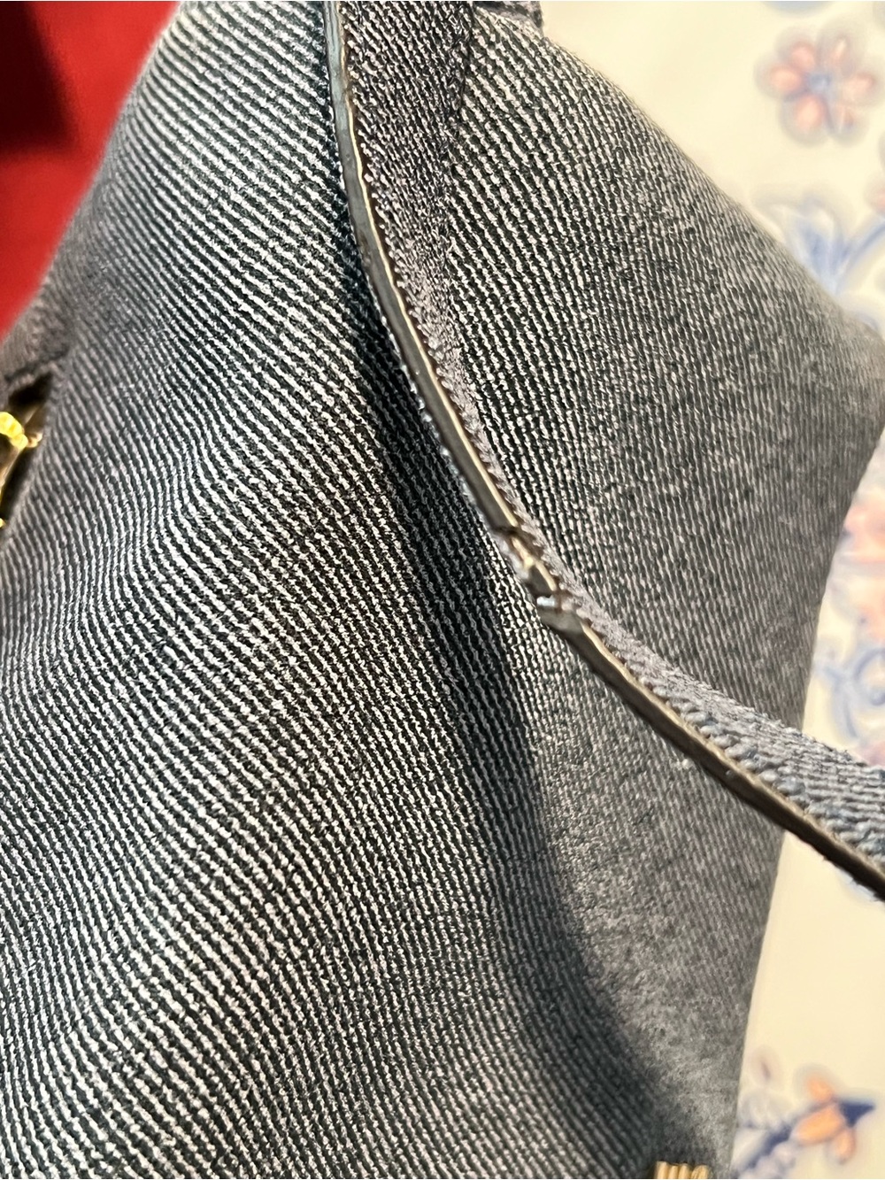 AIMEE KESTENBERG Light Blue Denim Flap Crossbody Bag - Picture 13 of 14